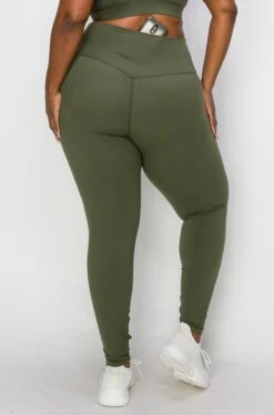 Women's Plus Size Crossover Waistband Active Leggings (XL Only) -Selected Women's Clothing Store ACT827138TP XL AMG 5