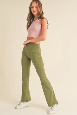 Women’s High Rise Printed Flared Yoga Pants -Selected Women's Clothing Store ACT827153 OLV 5