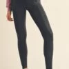 High Rise Active Leggings -Selected Women's Clothing Store ACT827155 BLK
