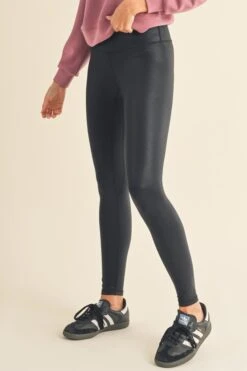 High Rise Active Leggings -Selected Women's Clothing Store ACT827155 BLK 2