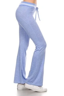 Active Marled Bootcut Yoga Pants -Selected Women's Clothing Store AJP528001 BLU 2