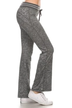 Active Marled Bootcut Yoga Pants -Selected Women's Clothing Store AJP528001 CHA 2