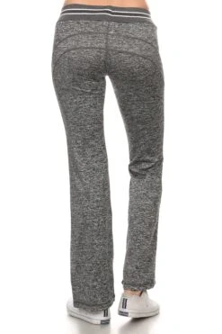Active Marled Bootcut Yoga Pants -Selected Women's Clothing Store AJP528001 CHA 3