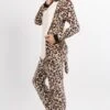 Plush Leopard Animal Onesie Pajama Costume -Selected Women's Clothing Store AOS002