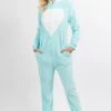 Plush Blue Unicorn Animal Onesie Pajama Costume -Selected Women's Clothing Store AOS003