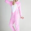 Plush Pink Unicorn Animal Onesie Pajama Costume -Selected Women's Clothing Store AOS004