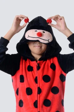 Kid's Plush Lady Bug Animal Onesie Pajama Costume -Selected Women's Clothing Store AOS007K4