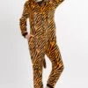 Plush Striped Tiger Animal Onesie Pajama Costume -Selected Women's Clothing Store AOS012