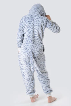 Kid's Plush Leopard Animal Onesie Pajama -Selected Women's Clothing Store AOS018K2