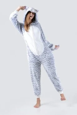 Plush Leopard Animal Onesie Pajama -Selected Women's Clothing Store AOS018 2
