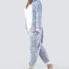 Plush Leopard Animal Onesie Pajama -Selected Women's Clothing Store AOS018 3