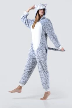 Plush Leopard Animal Onesie Pajama -Selected Women's Clothing Store AOS018 6
