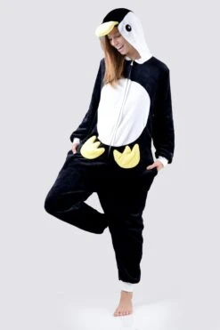 Plush Penguin Animal Onesie Pajama