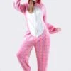 Plush Pink Star Unicorn Onesie -Selected Women's Clothing Store AOS029