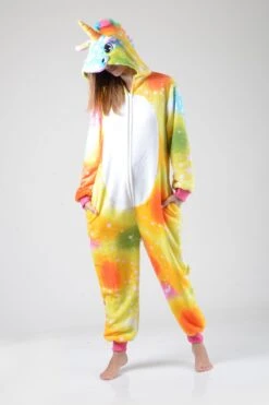 Plush Star Print Unicorn Animal Onesie -Selected Women's Clothing Store AOS031 4