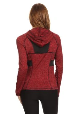 Active Zip Up Jacket With Hoodie -Selected Women's Clothing Store ATP007 WND 4