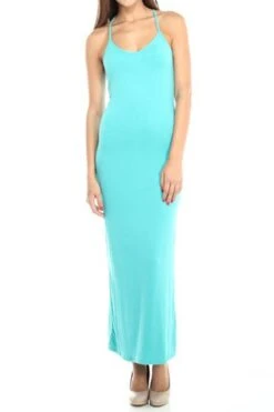 V-Neck Maxi Dress -Selected Women's Clothing Store BD1704 MNT
