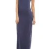 V-Neck Maxi Dress -Selected Women's Clothing Store BD1704 NAV
