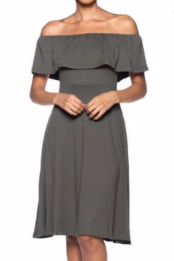 Summer Nights Off Shoulder Ruffle Dress -Selected Women's Clothing Store BD1967 OLV