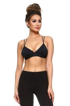 Perfectly Seamless Strappy Cross Back Bralette -Selected Women's Clothing Store BRT001 BLK d5039d16 48d5 431f bbbe 8a683c5dfc65