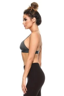 Perfectly Seamless Strappy Cross Back Bralette -Selected Women's Clothing Store BRT001 CHA 2