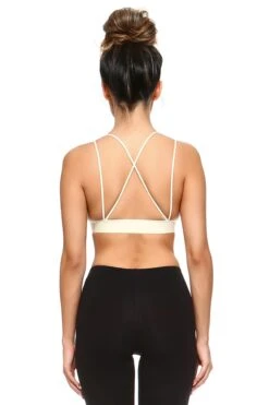 Perfectly Seamless Strappy Cross Back Bralette -Selected Women's Clothing Store BRT001 IVY 3