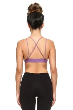 Perfectly Seamless Strappy Cross Back Bralette -Selected Women's Clothing Store BRT001 PUR3