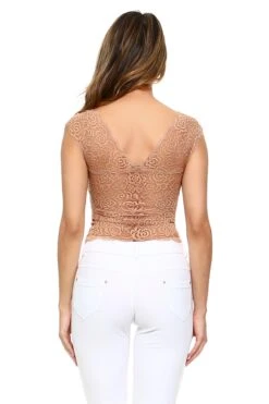 Delicate Lace Bralette Top -Selected Women's Clothing Store BRT003 KHA 3