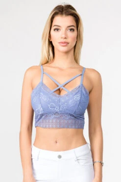 Floral Lace Strappy Front Bralette -Selected Women's Clothing Store BRT004 SLB a888e49f 2932 459b 9e50 5f0160523fb0