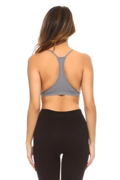 Cross The Line Ribbed Bralette -Selected Women's Clothing Store BRT006 CHA 3