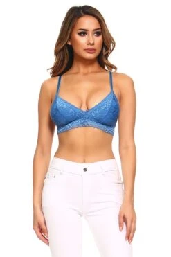 Poised And Pretty Floral Lace Bralette -Selected Women's Clothing Store BRT008 DBL