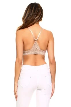 Poised And Pretty Floral Lace Bralette -Selected Women's Clothing Store BRT008 KHA 3