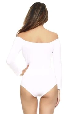 &New Sultry & Seamless Off The Shoulder Bodysuit -Selected Women's Clothing Store BS1004 WHT 3 edit 055db596 838b 4b08 a50c 4bd0050b1635