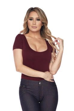 Basically The One Short Sleeve Bodysuit -Selected Women's Clothing Store BS1010 21