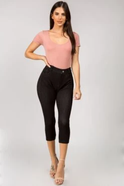 Basically The One Short Sleeve Bodysuit -Selected Women's Clothing Store BS1010 RSE 4