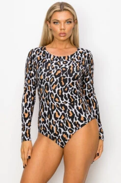 Untamed Leopard Print Bodysuit