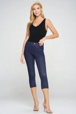 Basic V-Neck Tank Top Bodysuit -Selected Women's Clothing Store BS1013 blk2