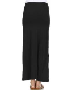 Simple Things Maxi Skirt -Selected Women's Clothing Store BS1697 BLK 4