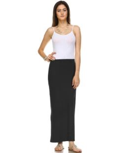 Simple Things Maxi Skirt -Selected Women's Clothing Store BS1697 CHA 1