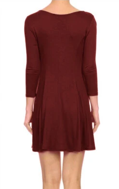 Twirl Worthy Fit & Flare Casual Dress -Selected Women's Clothing Store BUG 3