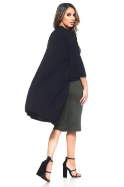 Stay Cozy Dolman Sleeve Cardigan -Selected Women's Clothing Store CRD004 BLK 4