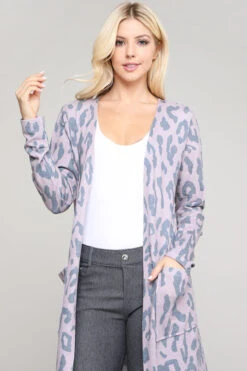 &New Wild For It Leopard Print Cardigan -Selected Women's Clothing Store CRD013 DMU