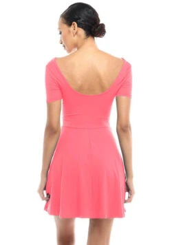 Oh Baby! Short Sleeve Babydoll Dress -Selected Women's Clothing Store Coral 2