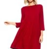 Endless Possibilities ¾-Sleeve Swing Dress