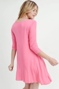 Endless Possibilities ¾-Sleeve Swing Dress -Selected Women's Clothing Store DRS007 COR 4