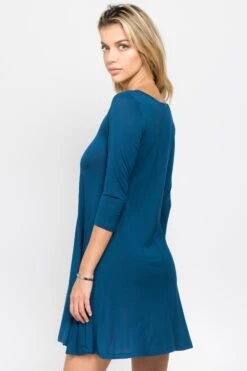 Endless Possibilities ¾-Sleeve Swing Dress -Selected Women's Clothing Store DRS007 TEL 4