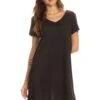 Cross Back T-Shirt Dress -Selected Women's Clothing Store DRS032 BLK 1