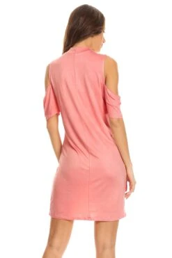 Set The Scene Cold Shoulder Shift Dress -Selected Women's Clothing Store DRS037 DSR 3