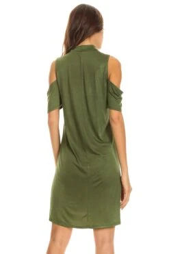 Set The Scene Cold Shoulder Shift Dress -Selected Women's Clothing Store DRS037 LOL 3