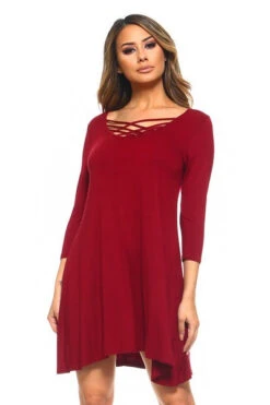 Sunday Strolls Cross Strap Swing Dress -Selected Women's Clothing Store DRS060 BUG l